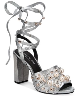 macys womens silver sandals