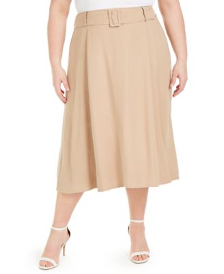 macy's plus size skirts