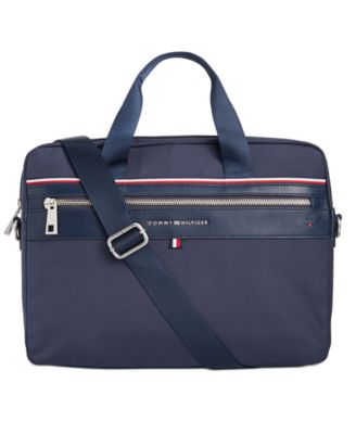 tommy hilfiger men's leo briefcase