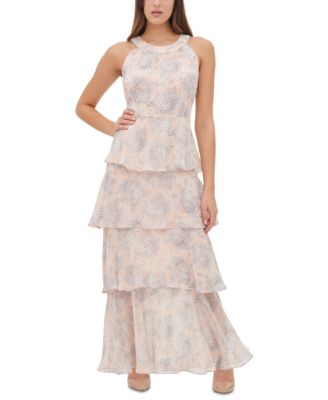 Tommy Hilfiger Floral-Print Tiered Maxi 