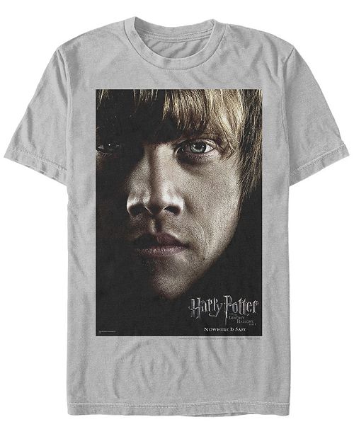 Fifth Sun Harry Potter Men S Deathly Hallows Ron Weasley Big Face Poster Short Sleeve T Shirt Reviews T Shirts Men Macy S