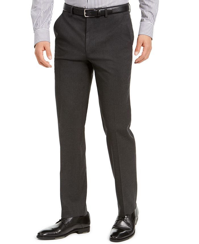 Alfani Men's Classic-Fit Stretch Solid Suit Pants, Created for Macy's ...