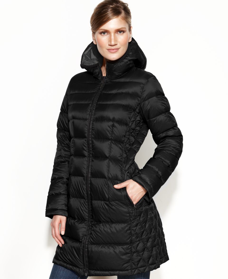 Calvin Klein Packable Hooded Down Puffer   Coats   Women