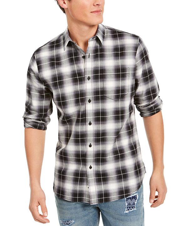 Sun + Stone Men's Will Plaid Shirt, Created for Macy's & Reviews ...