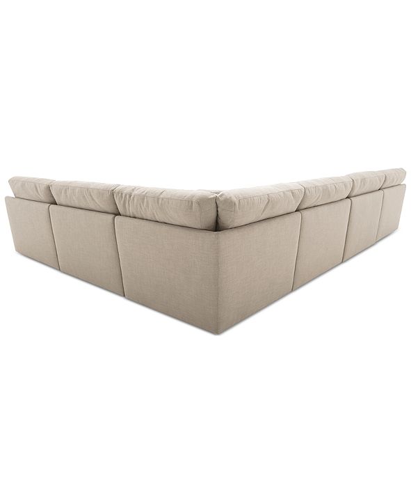 Furniture Joud 6Pc. Fabric "L" Shaped Modular Sofa, Created for Macy's
