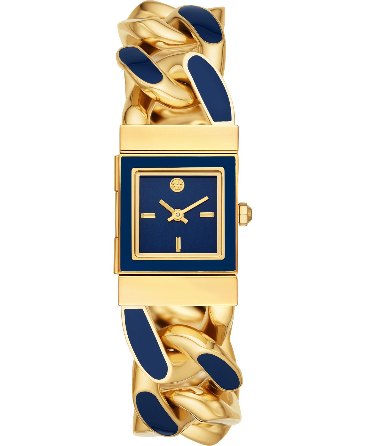 Tory Burch Women’s Tilda Blue & Gold-Tone Stainless Steel Bracelet Watch $197.50 (50% off)