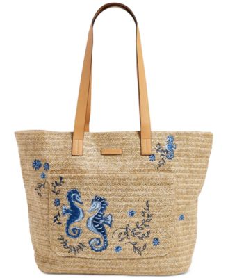 macys straw handbags