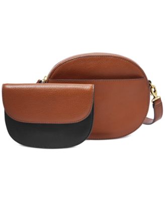 fossil leather belt bag