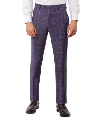 purple plaid pants mens