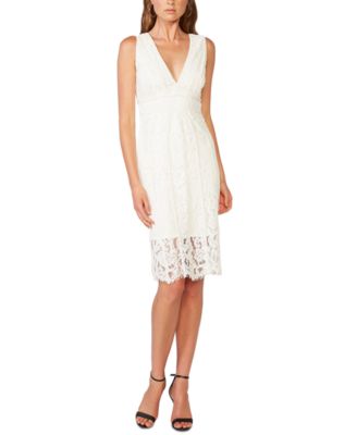 ivory lace sheath dress