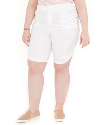 cotton bermuda shorts plus size