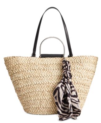 macys straw handbags