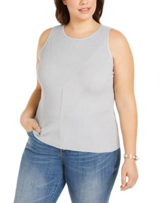 macys plus size tank tops