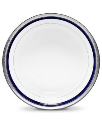 Круглая миска для овощей Noritake Crestwood Cobalt Platinum, 9 дюймов, 40 унций.