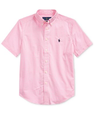 boys pink ralph lauren shirt