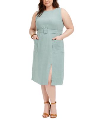 macys plus size midi dress