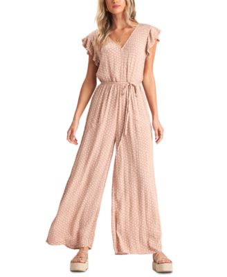 jumpsuit ruffle sleeve