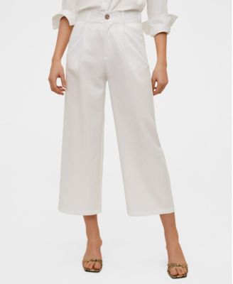 mango high waisted trousers