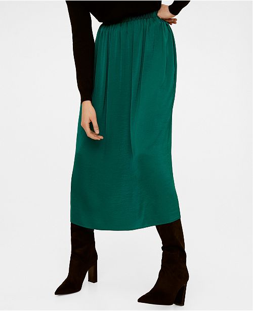 Mango Flowy Midi Skirt Reviews Women Macy S