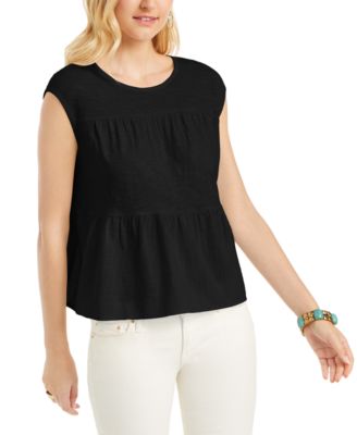 macys cotton tops