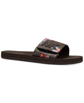 mk slide sandals