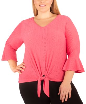 macys bell sleeve tops