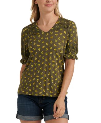 macys plus size lucky brand tops