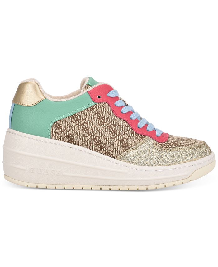 guess rillie low wedge sneakers