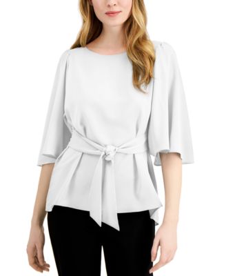 macy's tie front top