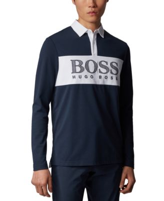 boss long sleeve polo shirt