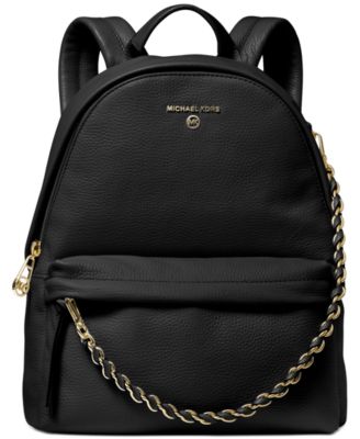 michael kors pebbled leather backpack