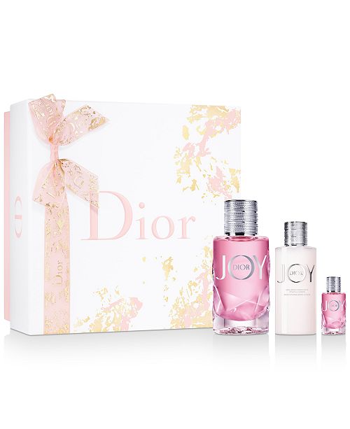 Dior 3 Pc Joy By Dior Eau De Parfum Intense Gift Set Reviews All Perfume Beauty Macy S
