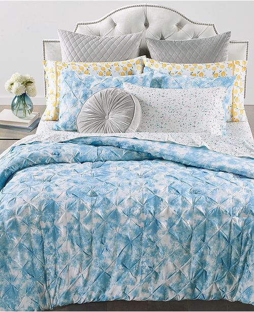 Martha Stewart Collection Pleated Tie Dye Bedding Collection Reviews Bedding Collections Bed Bath Macy S