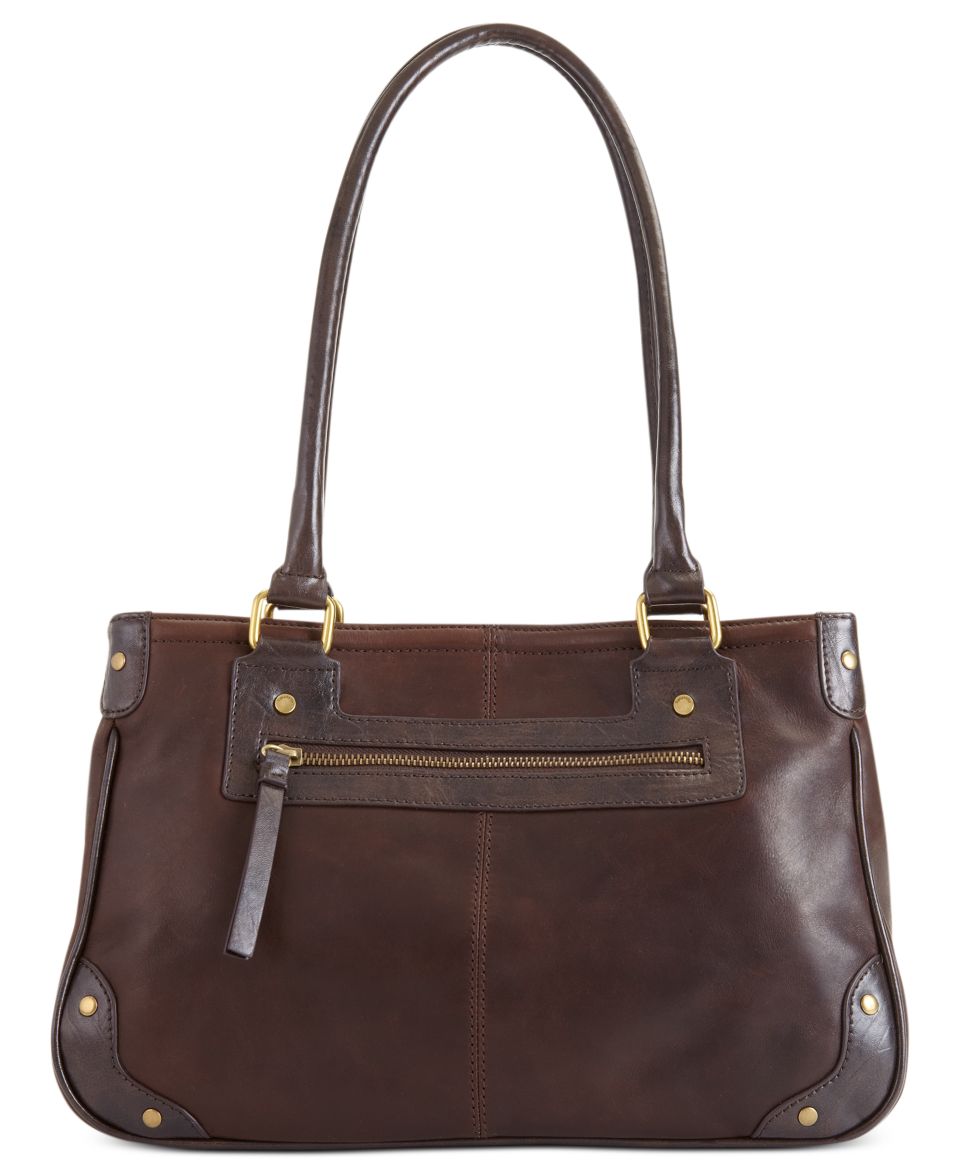 Tignanello Zip It Leather Shopper   Handbags & Accessories