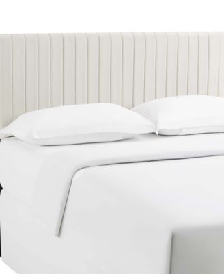 Modway Keira King/Бархатное изголовье кровати California King Performance слоновая кость/кремовый