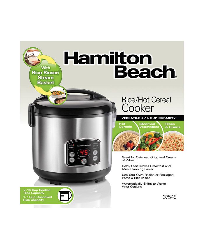 Hamilton Beach 4.5-Qt. Rice/Hot Cereal Cooker & Reviews - Small ...