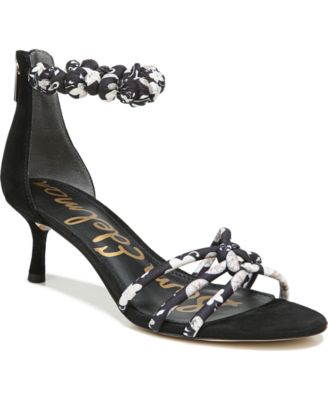 sam edelman black sandal heel