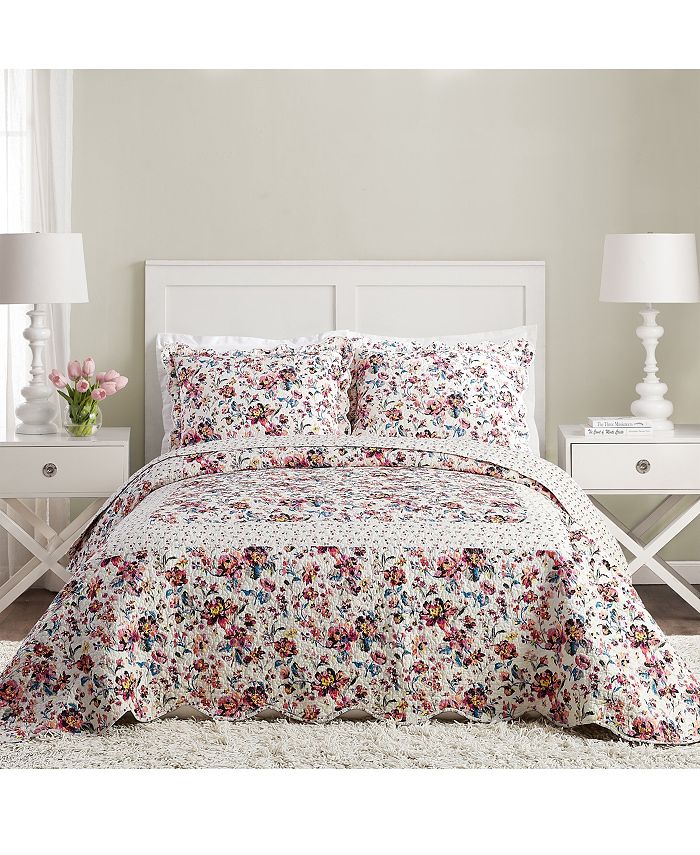 Vera Bradley Indiana Rose King Bedspread & Reviews Bedding Collections Bed & Bath Macy's