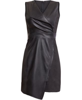 leather dress macys