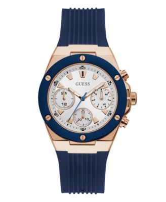 guess watch gold and blue