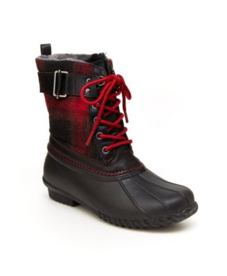 women's lace up duck boots