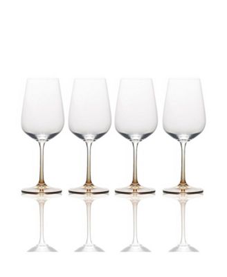mikasa white wine glasses