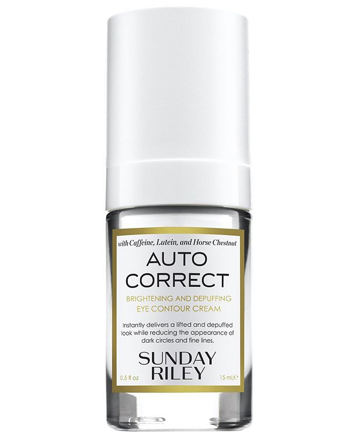 Sunday Riley Auto Correct Brightening & Depuffing Eye Contour Cream, 0.
