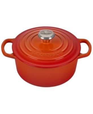 Le Creuset 2-х кубовый. Фирменная круглая жаровня из эмалированного чугуна