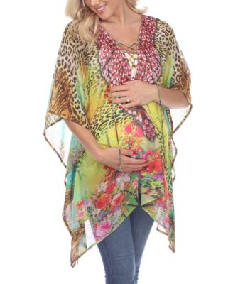 animal print caftan