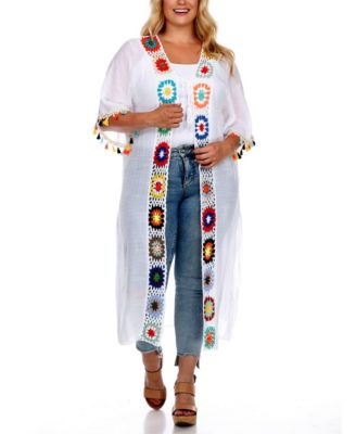 macys plus size kimono