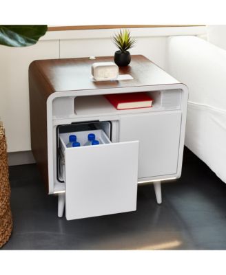 sobro smart side table with cooling drawer and bluetooth speaker