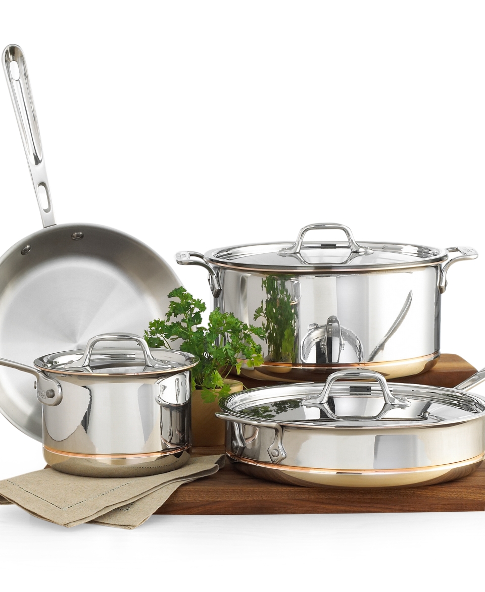 All Clad Copper Core 7 Piece Cookware Set