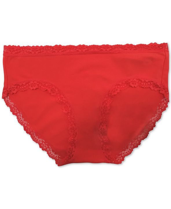 Jenni Cotton Lace Trim Hipster Underwear, Created for Macy's & Reviews