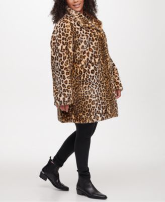 macys leopard coat